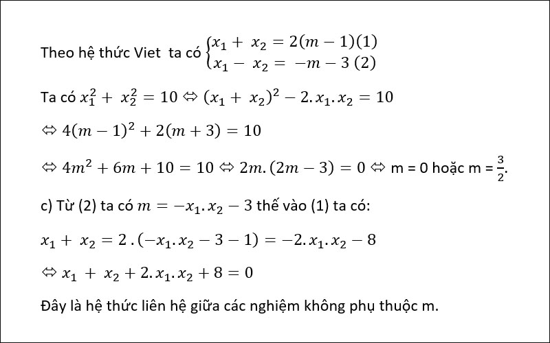 Bài tập 2 - Bài tập về định lý Viet (2)